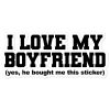 I Love My Boyfriend Bubble-free stickers