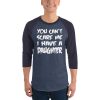 You Can’t Scare Me I Have A Daughter 3/4 sleeve raglan shirt
