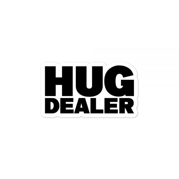 Hug Dealer Bubble-free stickers