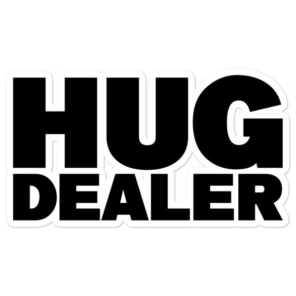 Hug Dealer Bubble-free stickers