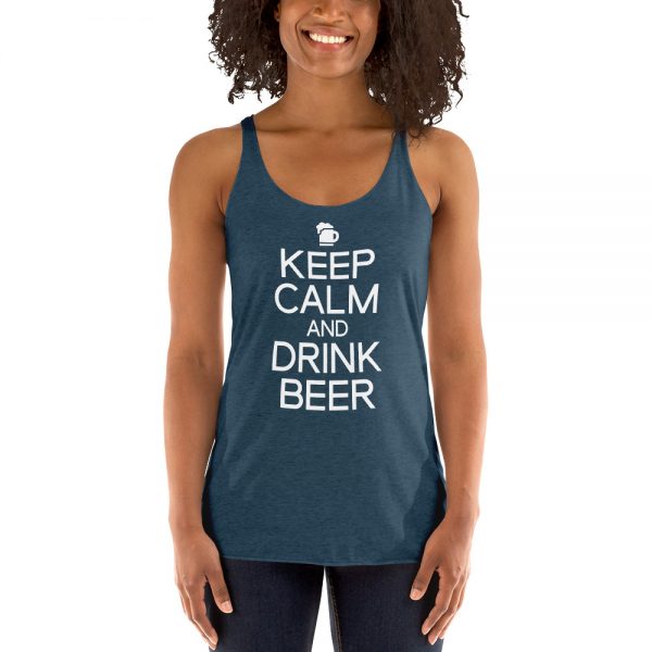 Keep Calm And Drink Beer Women's Racerback Tank