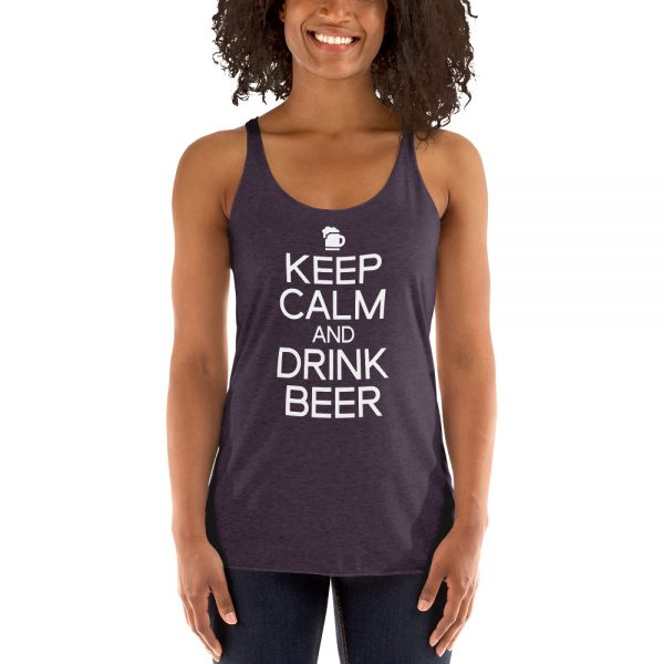 Keep Calm And Drink Beer Women's Racerback Tank